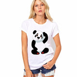 1pcs Women Summer T-Shirts Female T-Shirts Top Short Sleeve Panda Women T-shirt Hot Sale New Arrival