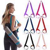 Yoga Mat Strap Strap Belt Adjustable Sports Sling Carrier Shoulder Carry Strap Belt Exercise Stretch Fitness Elastic Yoga Belt