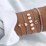 30 Styles Mix Lotus Shell Turtle Heart Wave LOVE Crystal Marble Stone Bracelets for Women Boho Tassel Bracelet Jewelry Wholesale