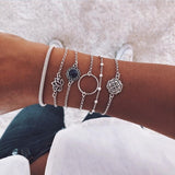 30 Styles Mix Lotus Shell Turtle Heart Wave LOVE Crystal Marble Stone Bracelets for Women Boho Tassel Bracelet Jewelry Wholesale