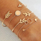 30 Styles Mix Lotus Shell Turtle Heart Wave LOVE Crystal Marble Stone Bracelets for Women Boho Tassel Bracelet Jewelry Wholesale