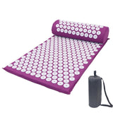 Acupressure Massager Mat Relaxation Relief Stress Tension Body Yoga Mat Spike Relieve Stress Pain Cushion Set